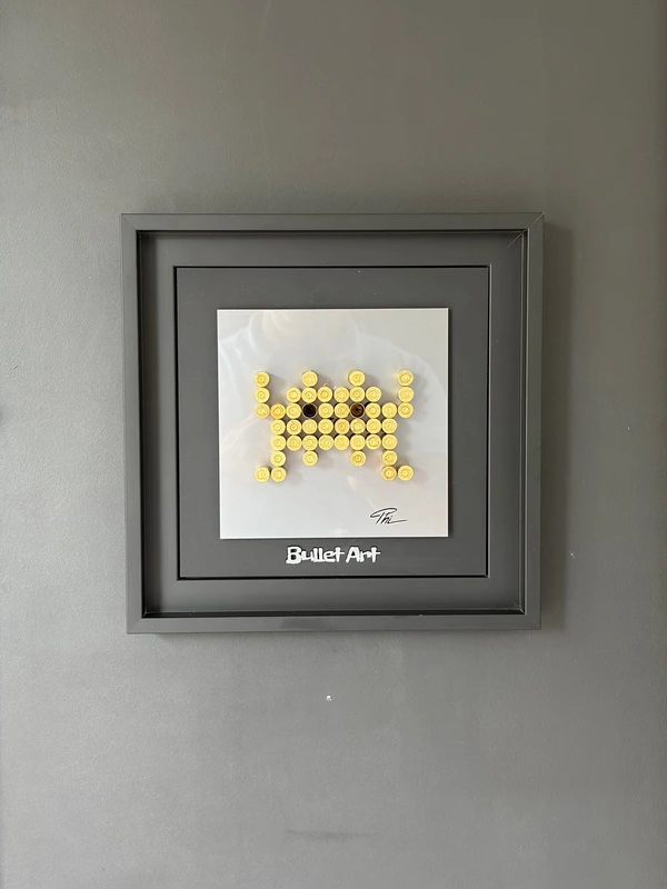 Cadre 01 Bullet Invaders avec finition acrylique satiné