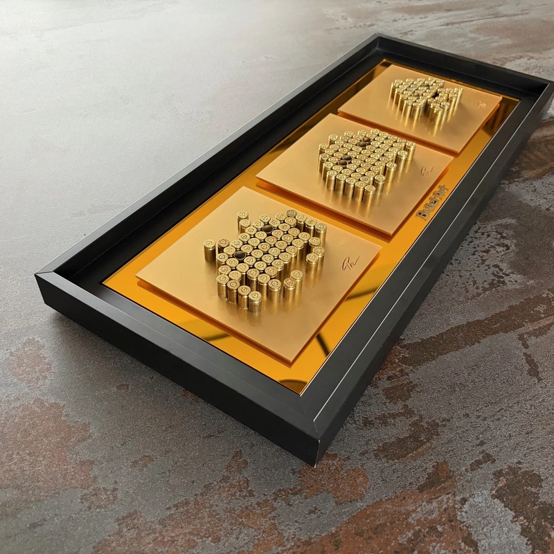 Cadre 03 horizontal finition miroir vue rapprochée