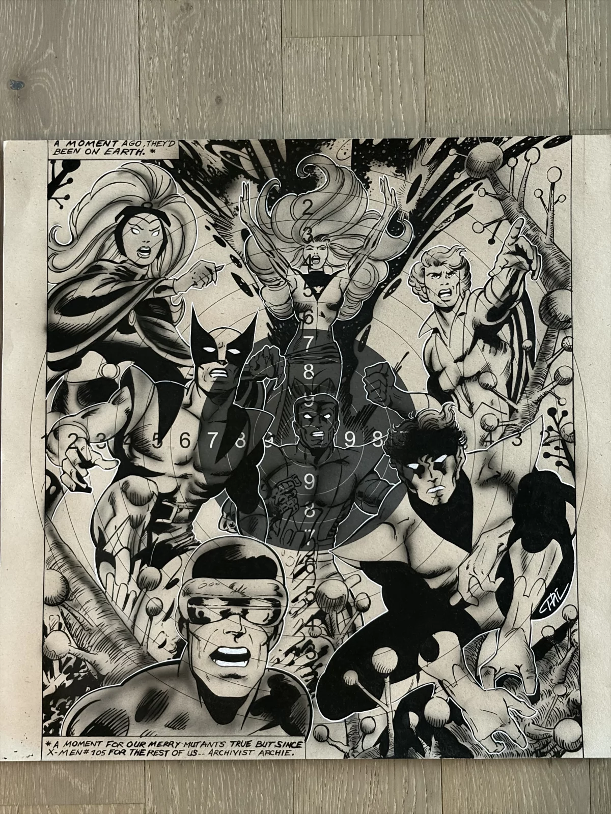 Tous ensemble contre l’ennemi (monochrome)